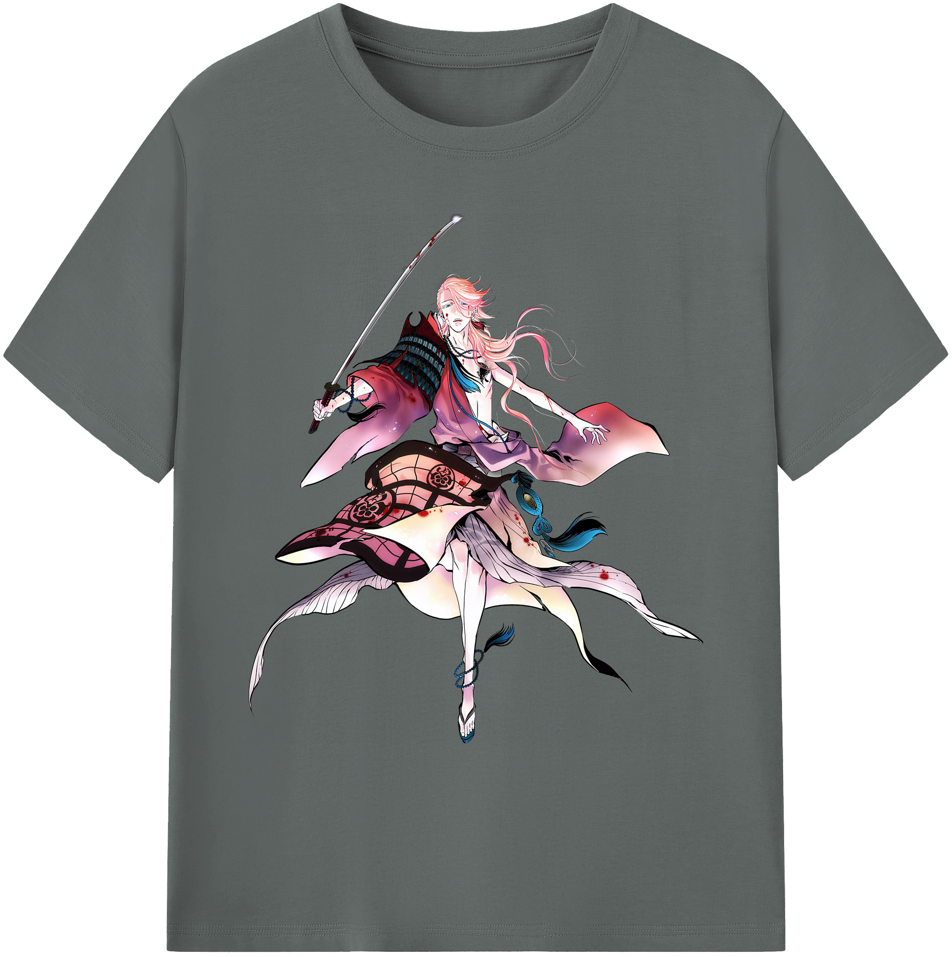 （画像用） 刀剣乱舞 Touken Ranbu 綿100％ メンズ半袖Tシャツ｜肌触りやわらか＆通気性
